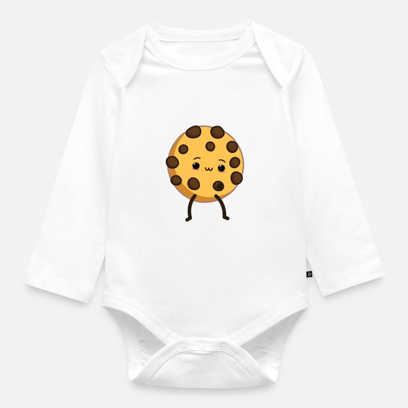 Keks - Baby Bio-Langarm-Body - Weiß