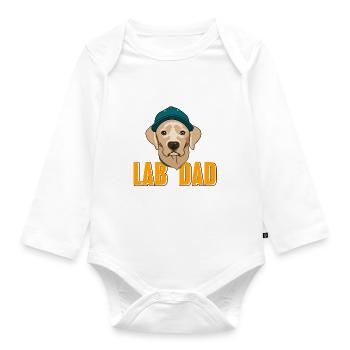 Labrador - Organic Longsleeve Baby Bodysuit - white - Front