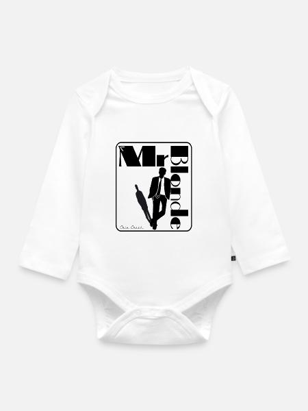 mr blond - Baby Bio-Langarm-Body - Weiß