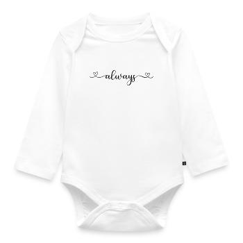 always - Baby Bio-Langarm-Body - Weiß - Vorne