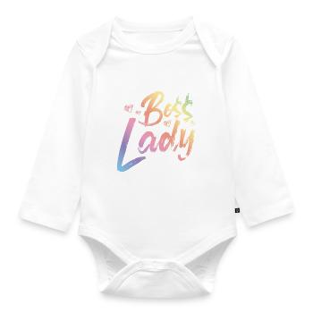 Patron Lady - Body Bébé bio manches longues - blanc - Devant