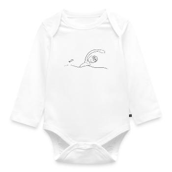 Wasser sport - Baby Bio-Langarm-Body - Weiß - Vorne