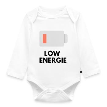 Low Energy - Organic Longsleeve Baby Bodysuit - white - Front