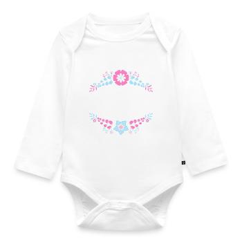 Junggesellinnenabschied Team Braut - Baby Bio-Langarm-Body - Weiß - Vorne