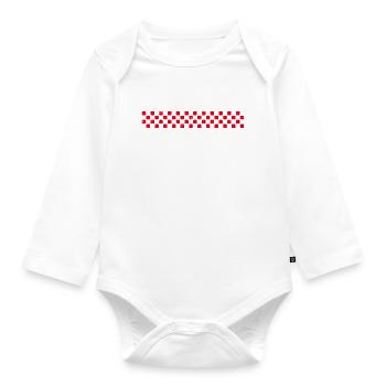 Rayures de style Brabant septentrional - Body Bébé bio manches longues - blanc - Devant