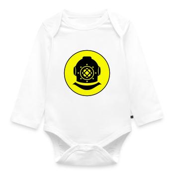 Apnoe Tauchen Kreis - Baby Bio-Langarm-Body - Weiß - Vorne