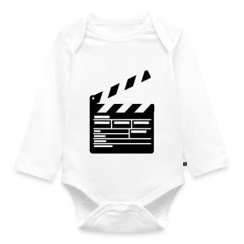 Filmklappe Directing Cinema - Organic Longsleeve Baby Bodysuit - white - Front
