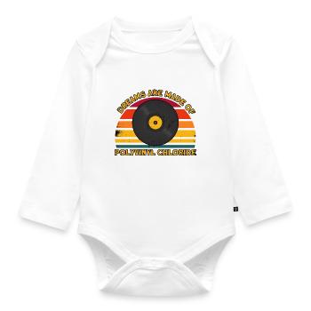 Vinyl Record Record Collection Gift - Organic Longsleeve Baby Bodysuit - white - Front