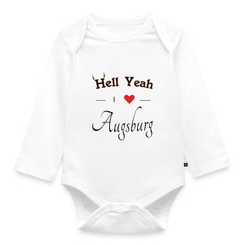 Augsburg - Baby Bio-Langarm-Body - Weiß - Vorne