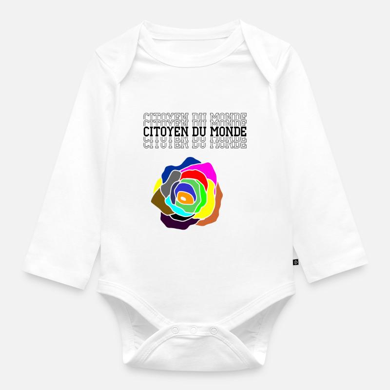 citoyen - Body Bébé bio manches longues - blanc