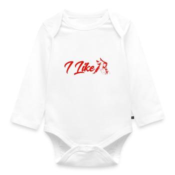 Jiu Jitsu Arts Martiaux Brésilien Bjj Cadeau - Body Bébé bio manches longues - blanc - Devant