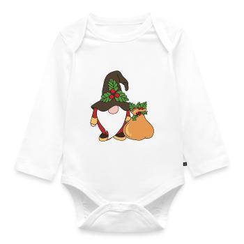Noël Noël Gnomies - Body Bébé bio manches longues - blanc - Devant