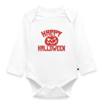 Happy halloween - Body Bébé bio manches longues - blanc - Devant