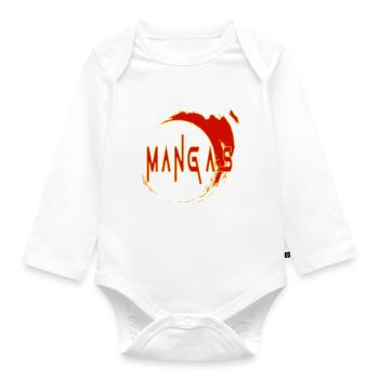 Manga - Organic Longsleeve Baby Bodysuit - white - Front
