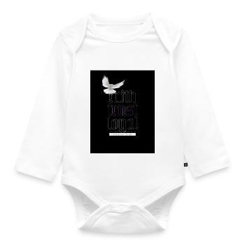 Faith trust loyal 3 - Baby Bio-Langarm-Body - Weiß - Vorne