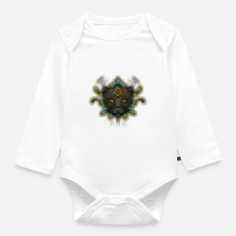 Pepe Panter 2 - Body Bébé bio manches longues - blanc