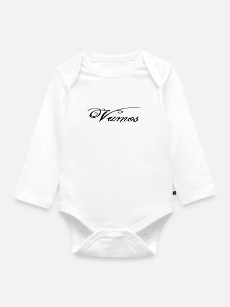 Vamos - Baby Bio-Langarm-Body - Weiß