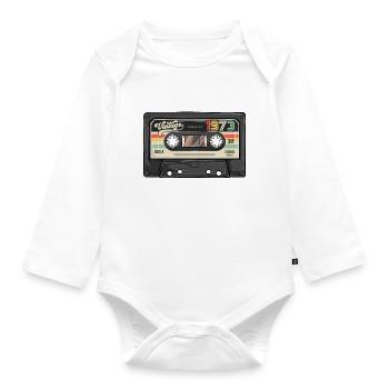 Cassette Vintage 1973 Retro Classic Anniversaire - Body Bébé bio manches longues - blanc - Devant