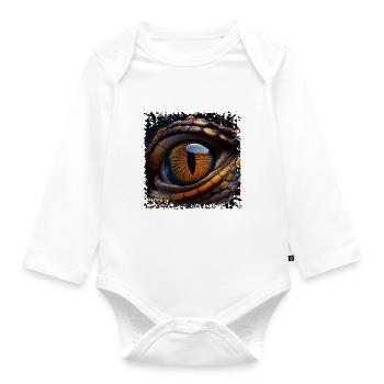 La photographie de l’iris nécessite une technique spéciale - Body Bébé bio manches longues - blanc - Devant