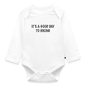 lets go hiking - Baby Bio-Langarm-Body - Weiß - Vorne