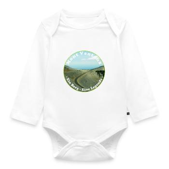 Mit dem Fahrrad über den Mont Ventoux - Baby Bio-Langarm-Body - Weiß - Vorne