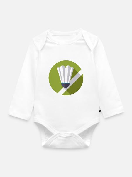 Sport - Baby Bio-Langarm-Body - Weiß