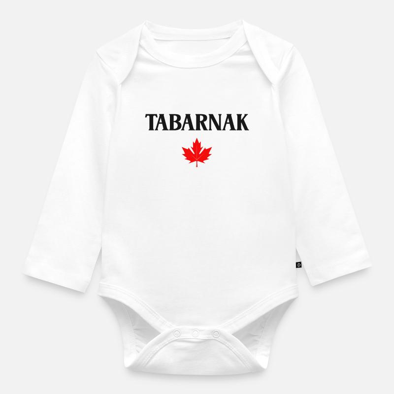 Tabarnak canada - Body Bébé bio manches longues - blanc