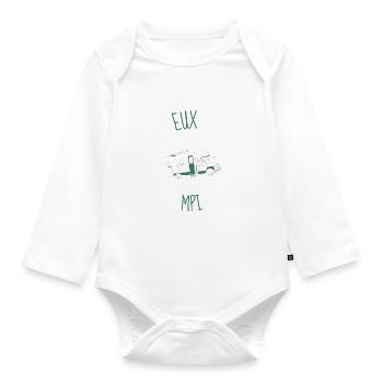 j'peux pas j'ai camping-car - Body Bébé bio manches longues - blanc - Devant