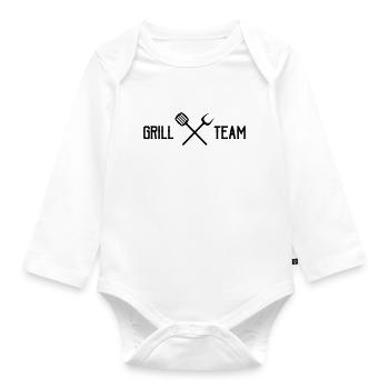 Grill Team - Organic Longsleeve Baby Bodysuit - white - Front