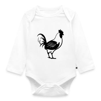 Hen - Organic Longsleeve Baby Bodysuit - white - Front