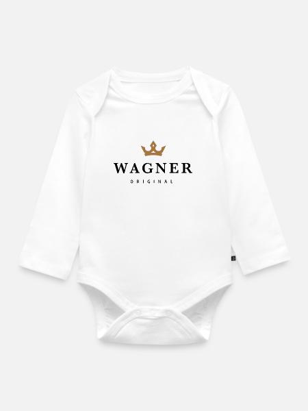 Wagner - Baby Bio-Langarm-Body - Weiß