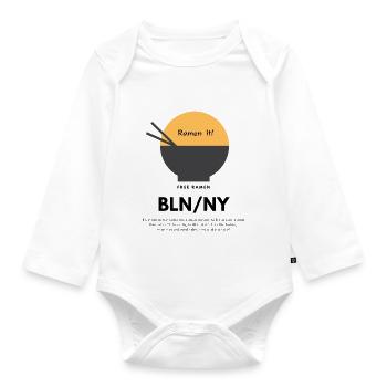 Ramen! - Organic Longsleeve Baby Bodysuit - white - Front
