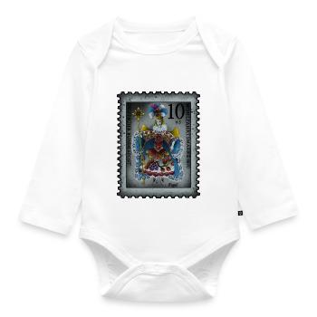 Stamp Angel - Organic Longsleeve Baby Bodysuit - white - Front