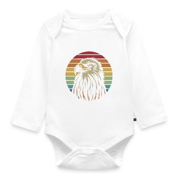 Aigle majestueux - Body Bébé bio manches longues - blanc - Devant
