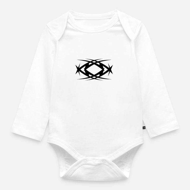 B1 - Baby Bio-Langarm-Body - Weiß