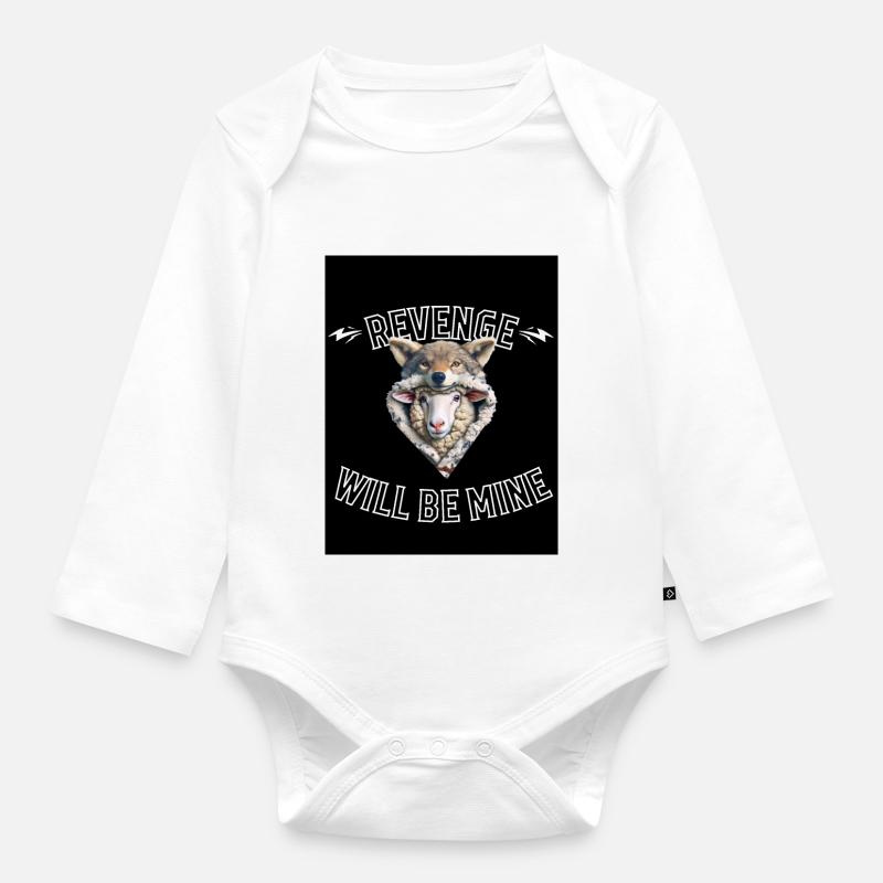 La vengeance sera à moi - Body Bébé bio manches longues - blanc
