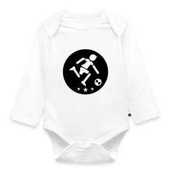 Soccer Player Soccer Player - Organic Longsleeve Baby Bodysuit - white - Front