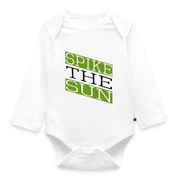 geek beach volleyball skills - Baby Bio-Langarm-Body - Weiß - Vorne