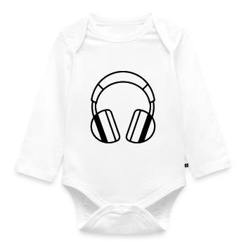 Gaming headset - Organic Longsleeve Baby Bodysuit - white - Front