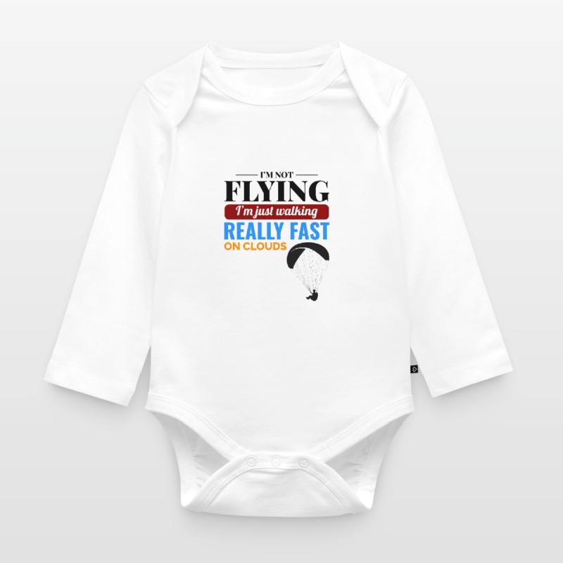 Paramotor Pilot Paramotoring Powered Paraglider Organic Longsleeve Baby Bodysuit