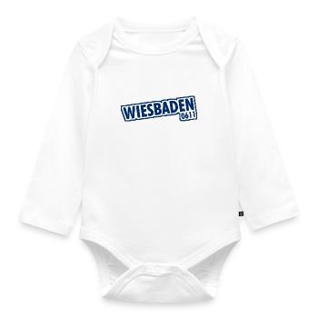 Wiesbaden 0611 Vorwahl - Baby Bio-Langarm-Body - Weiß - Vorne