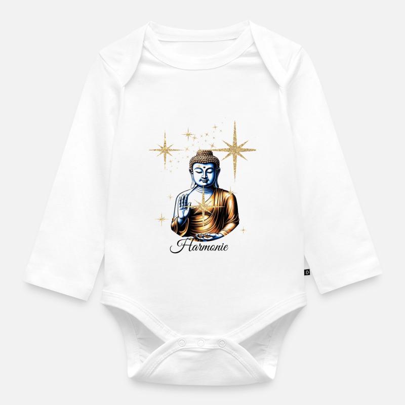 Harmonie - Baby Bio-Langarm-Body - Weiß