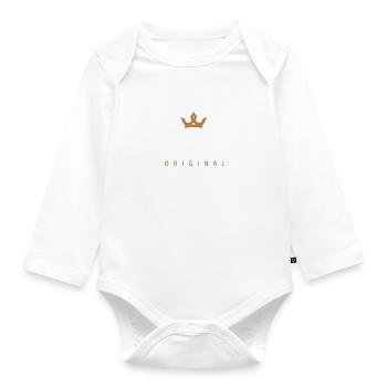 Logo original principal de la famille - Body Bébé bio manches longues - blanc - Devant