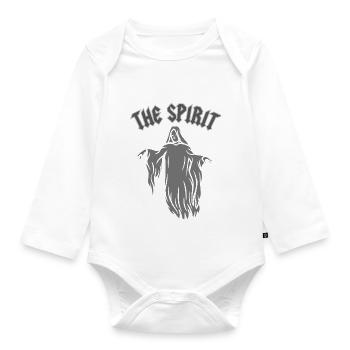 THE SPIRIT - Baby Bio-Langarm-Body - Weiß - Vorne