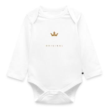 Kasper Original Family Logo - Organic Longsleeve Baby Bodysuit - white - Front