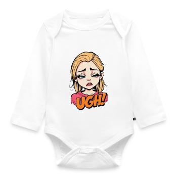 Pfui - Baby Bio-Langarm-Body - Weiß - Vorne