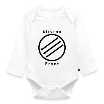 Eiserne Front - Drei Pfeile - Organic Longsleeve Baby Bodysuit - white - Front