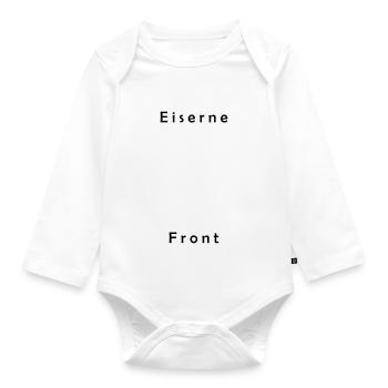 Eiserne Front - Drei Pfeile - Organic Longsleeve Baby Bodysuit - white - Front