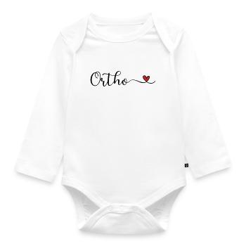 Ortho - Organic Longsleeve Baby Bodysuit - white - Front