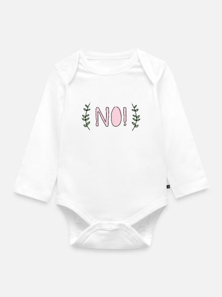 No - Baby Bio-Langarm-Body - Weiß